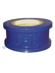 DIN/JIS Cast steel ceramic linner wafer check valve